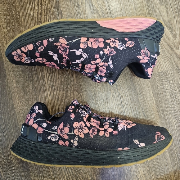 Womens 9.5 Mens 8 No Bull Cherry Blossom All Day Sneakers Ripstop Black Pink - Picture 2 of 8